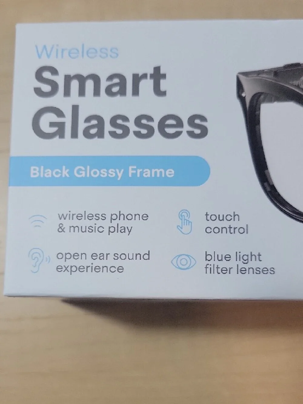 Wear iQ Wearable Wireless Audio Glasses in Black